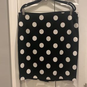 The Limited brand, stretchy polka dot pencil skirt. Size 14. Good condition.